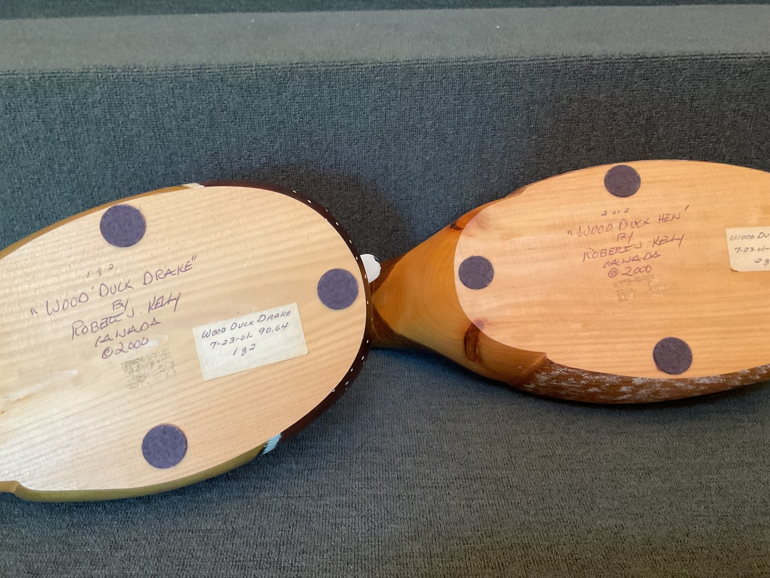 Image for Pair of Decoys - Carved Wood Ducks