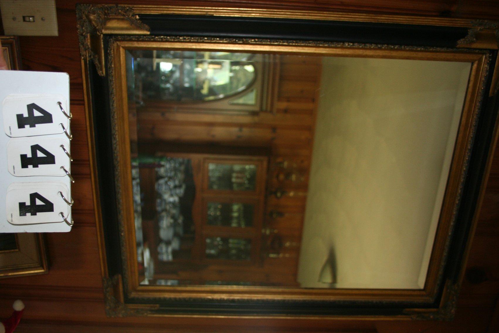 Image for Gold Framed, Beveled Mirrow 31 X 36