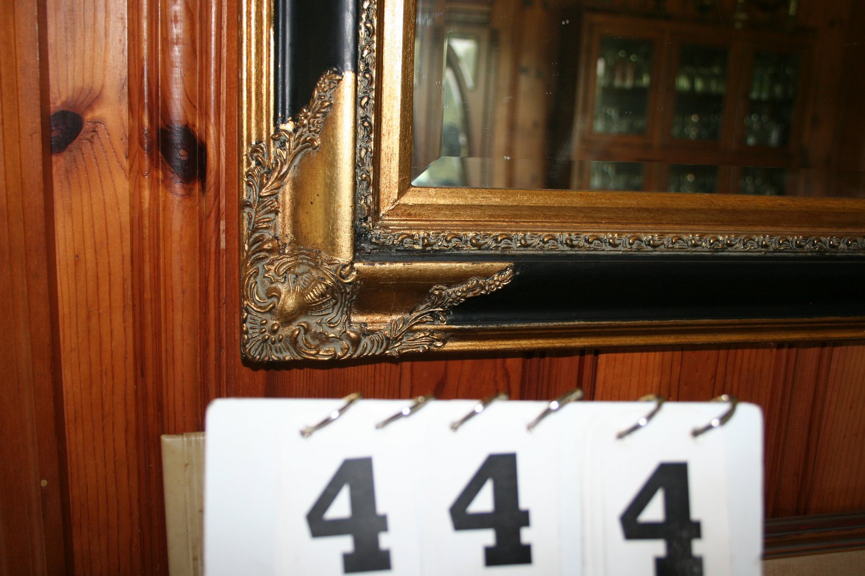 Image for Gold Framed, Beveled Mirrow 31 X 36