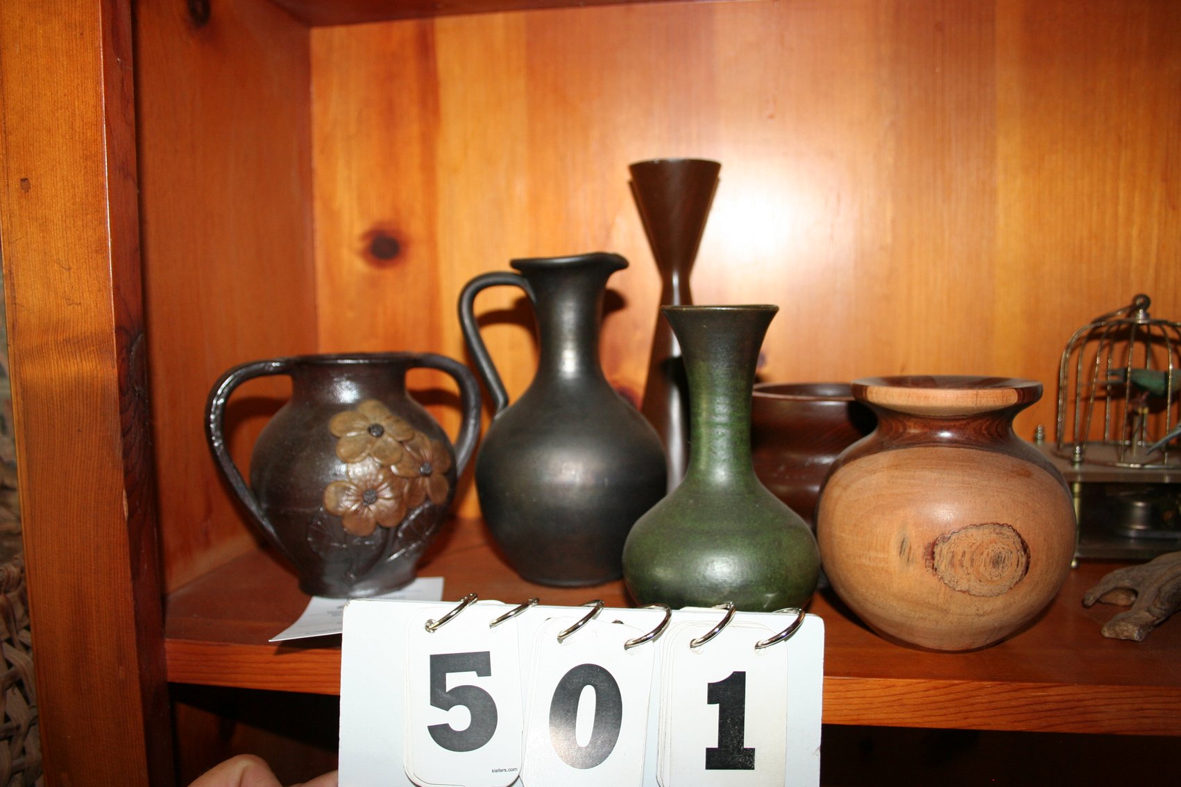 Image for Clay Pottery, Wood Turned Vase