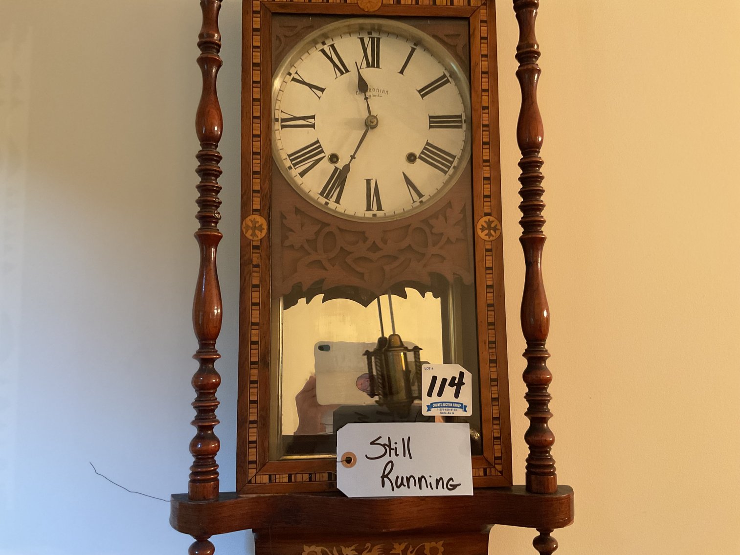 Image for Antique Caledonian Wall Clock