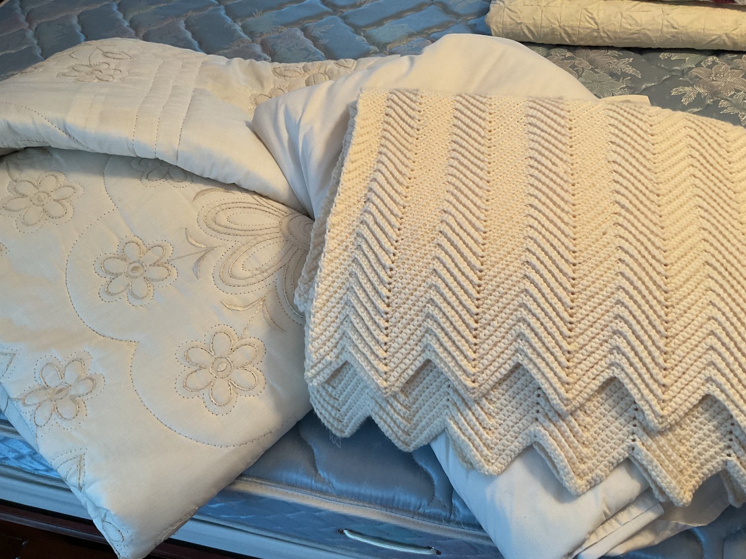 Image for Bedding for Queen Bed + Afghan & More