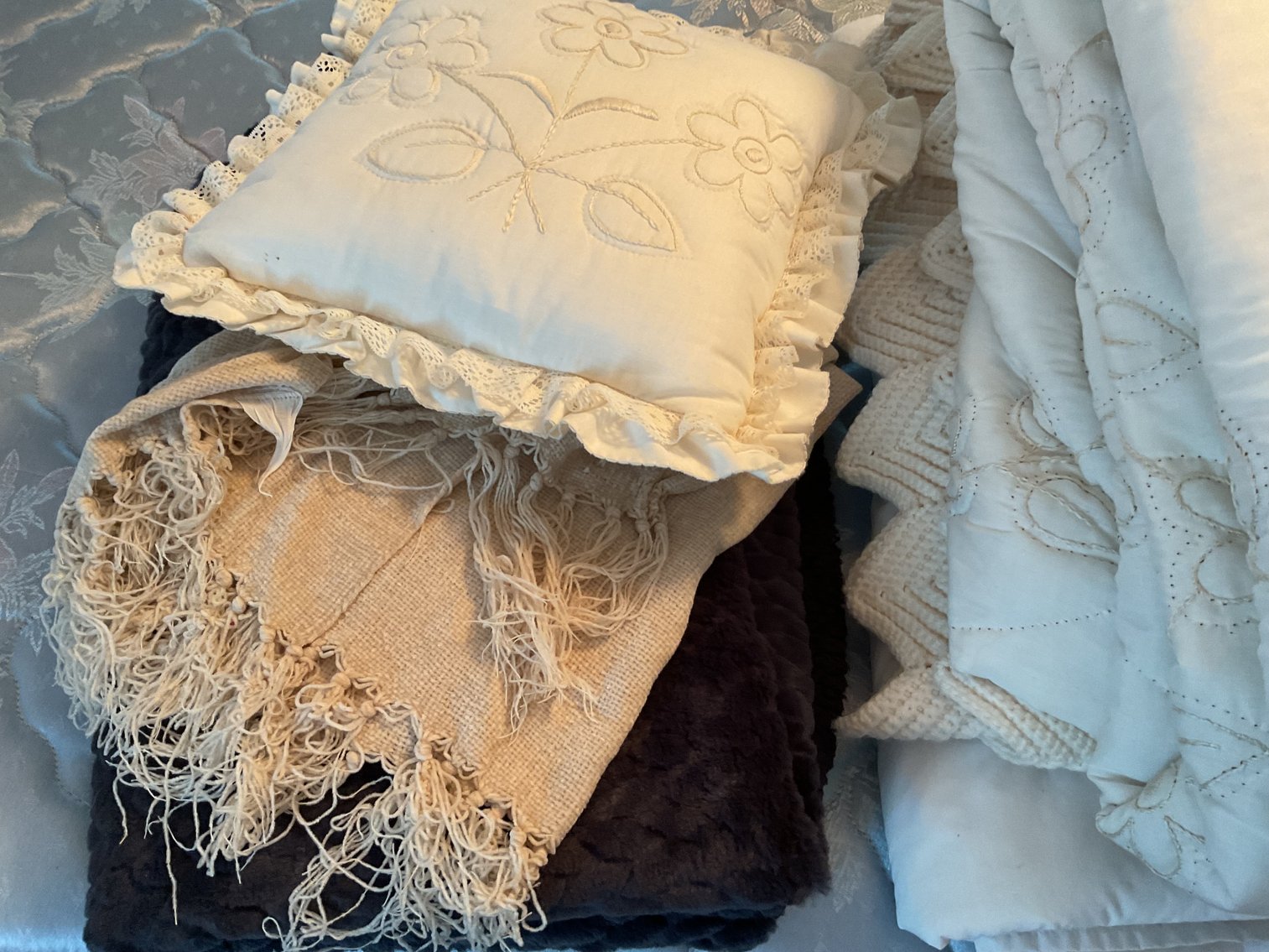 Image for Bedding for Queen Bed + Afghan & More
