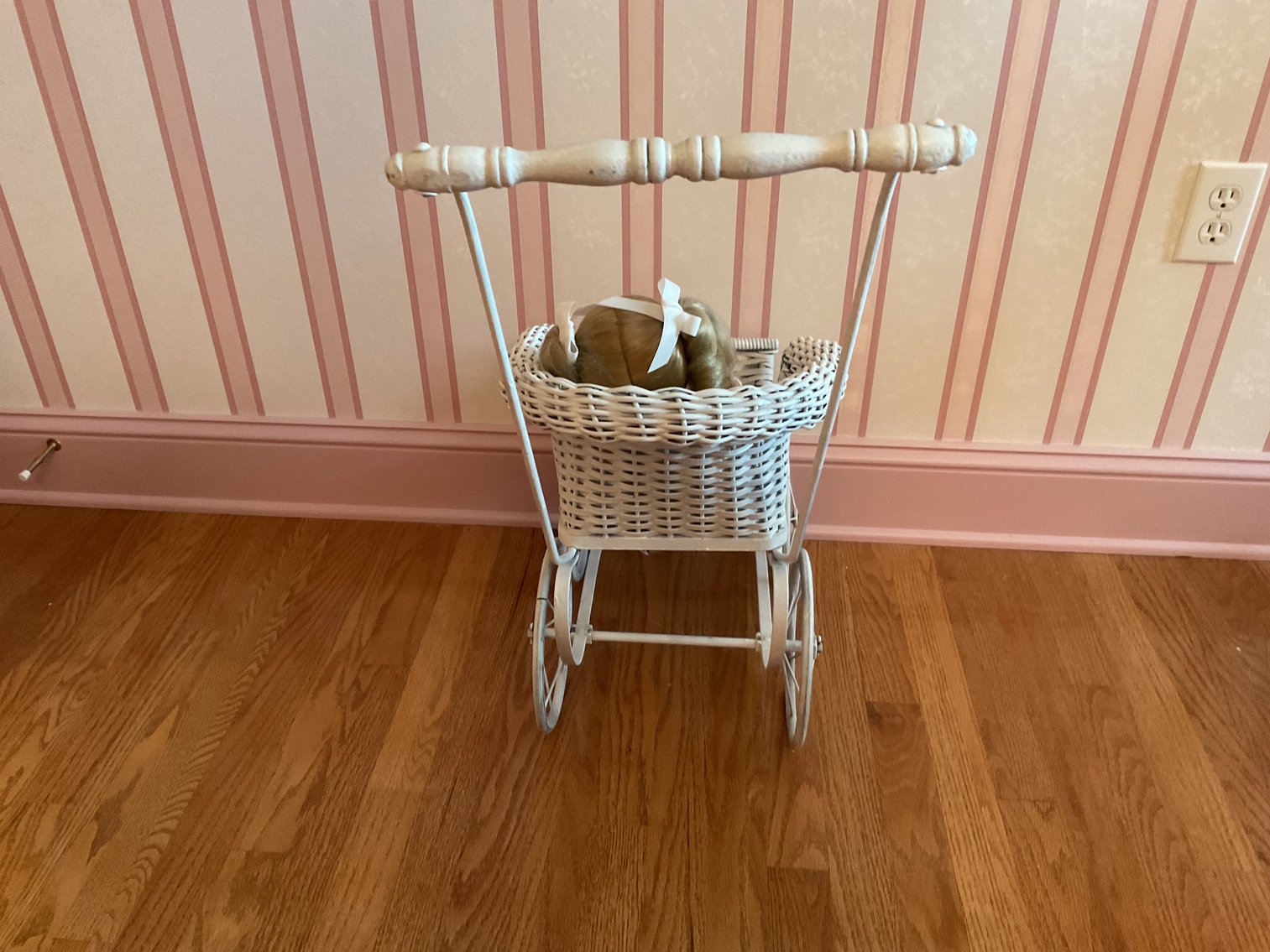 Image for Wicker Stroller with Doll
