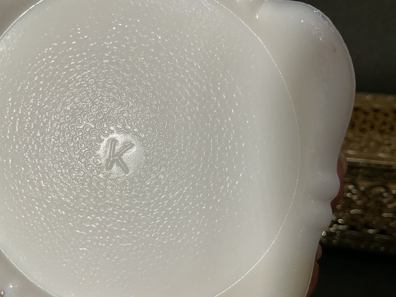 Image for John Kemple Milk Glass Vanity Jar & More