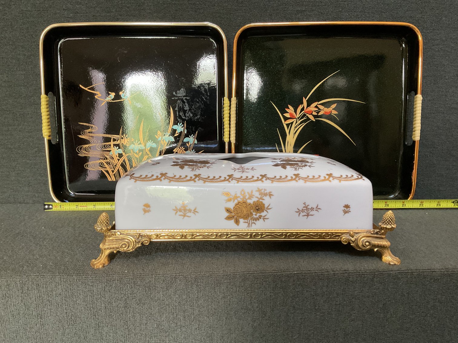Image for Asian Trays and Tissue Box Holder