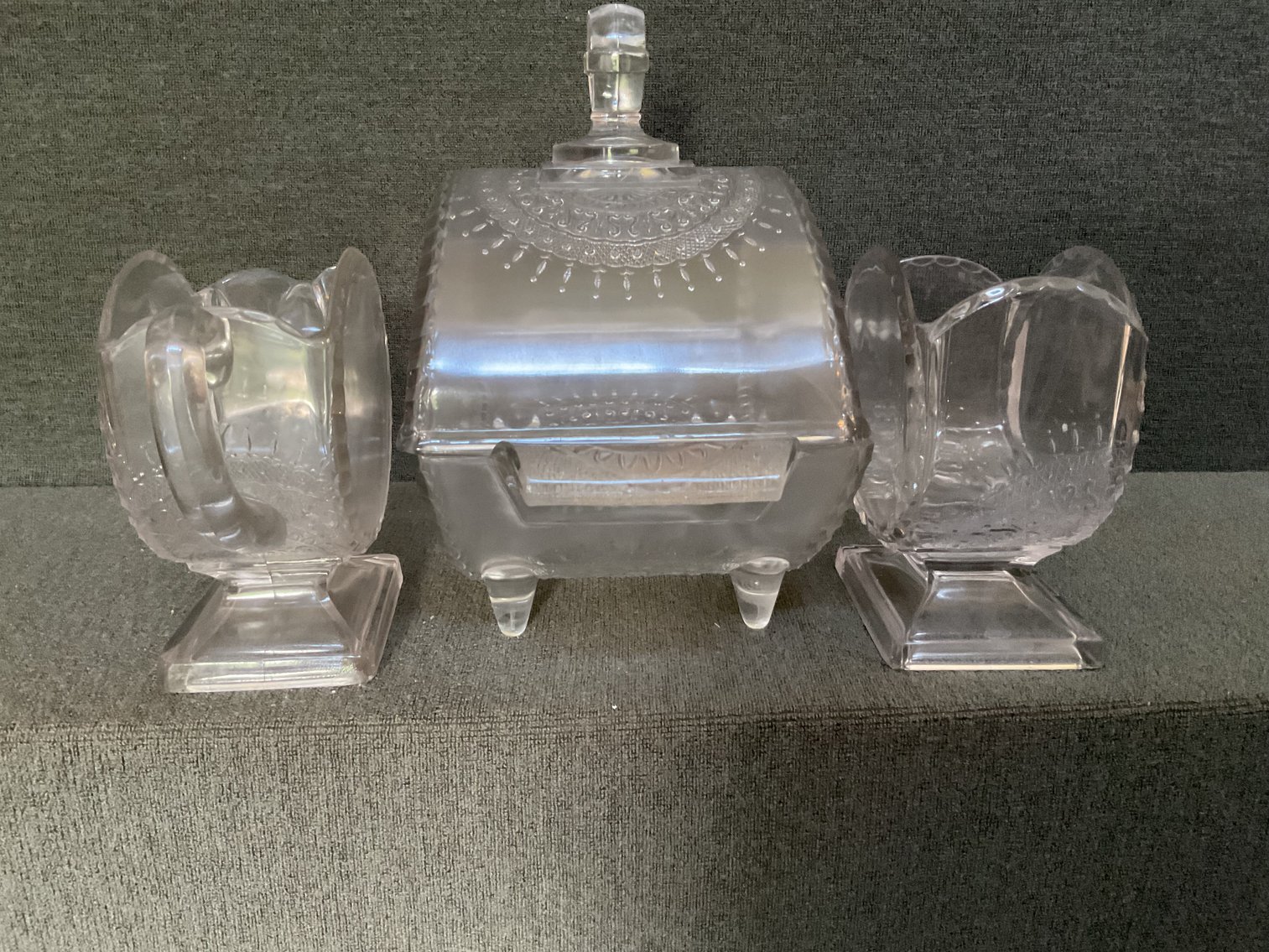 Image for EAPG Sugar, Creamer, and Cheese Box