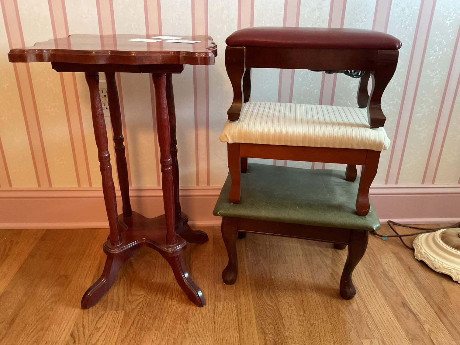 Image for Foot Stools and Hand Made Table