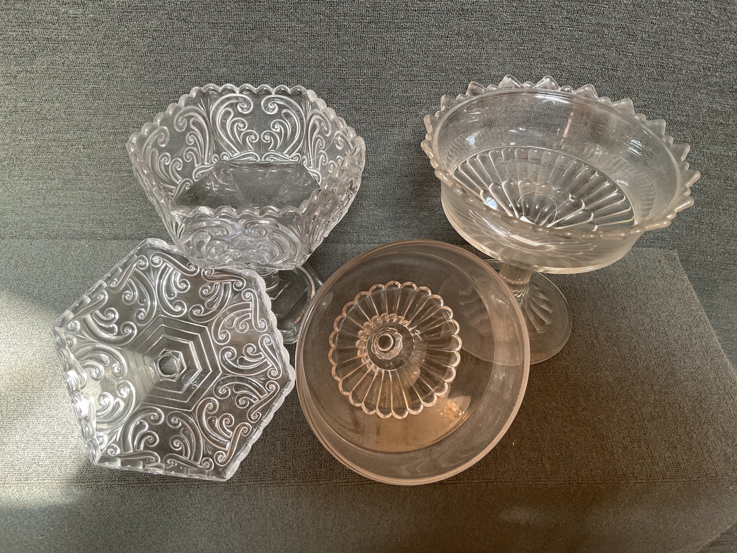 Image for Pressed Glass Compotes
