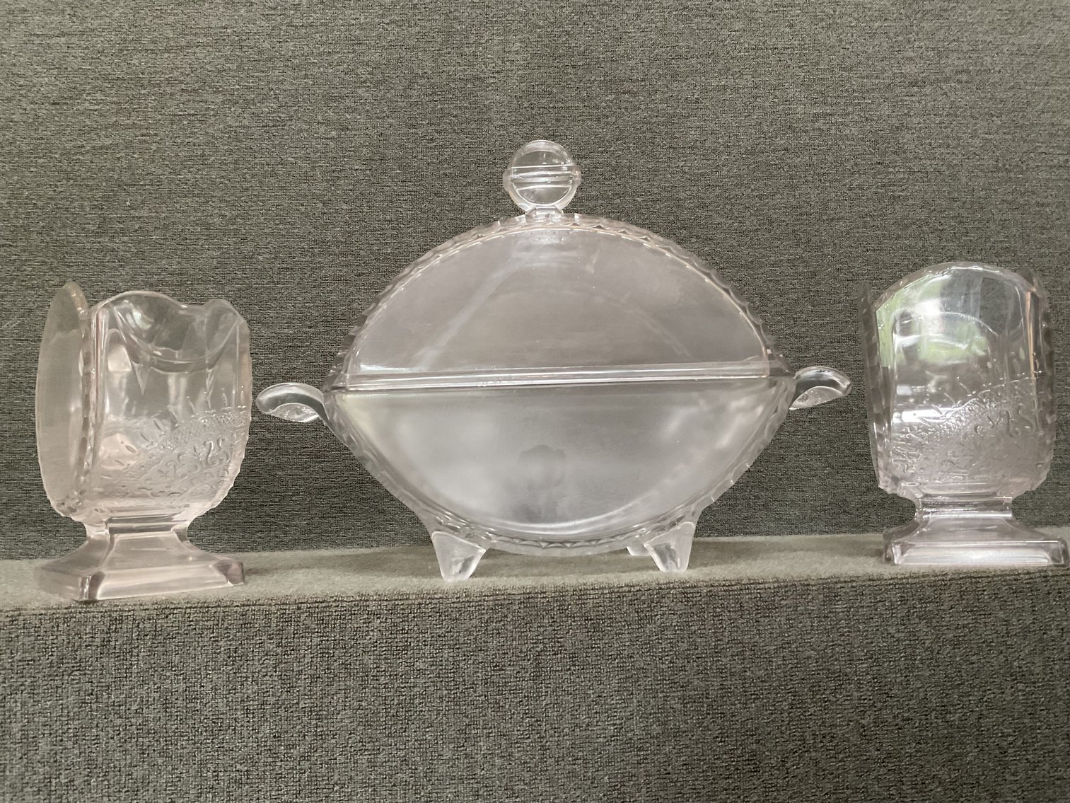 Image for EAPG Sugar, Creamer, and Cheese Box