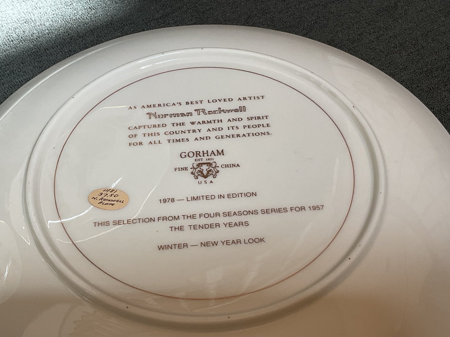 Image for Norman Rockwell Plates by Gorham