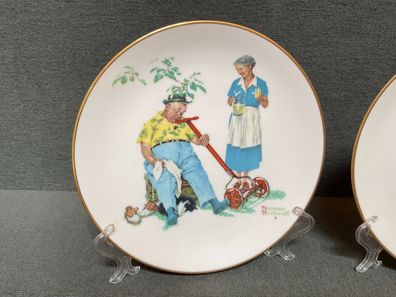 Image for Norman Rockwell Plates by Gorham