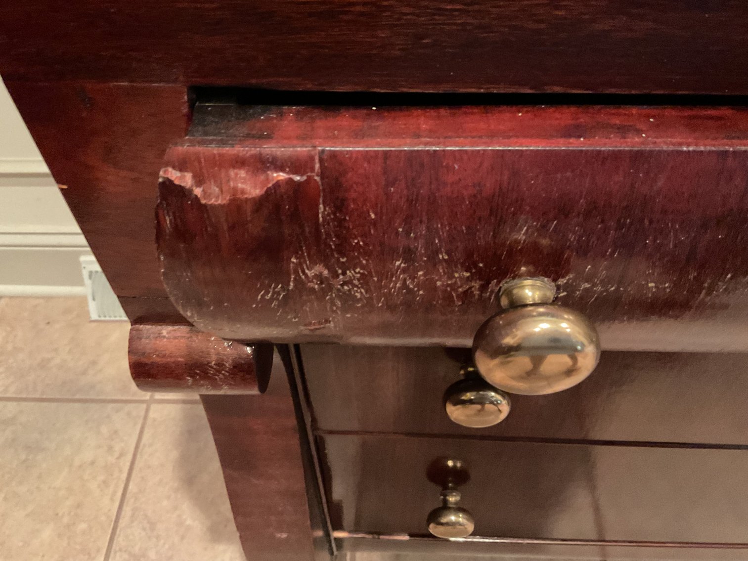 Image for Mahogany Veneered Desk