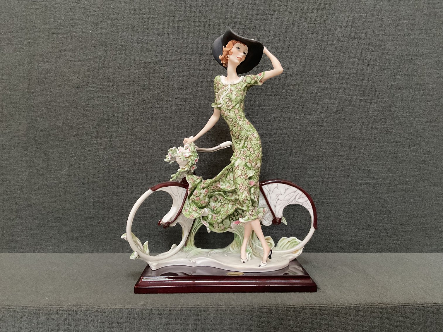 Image for Armani Florence Figurine “The Bicycle” by Capodimonte