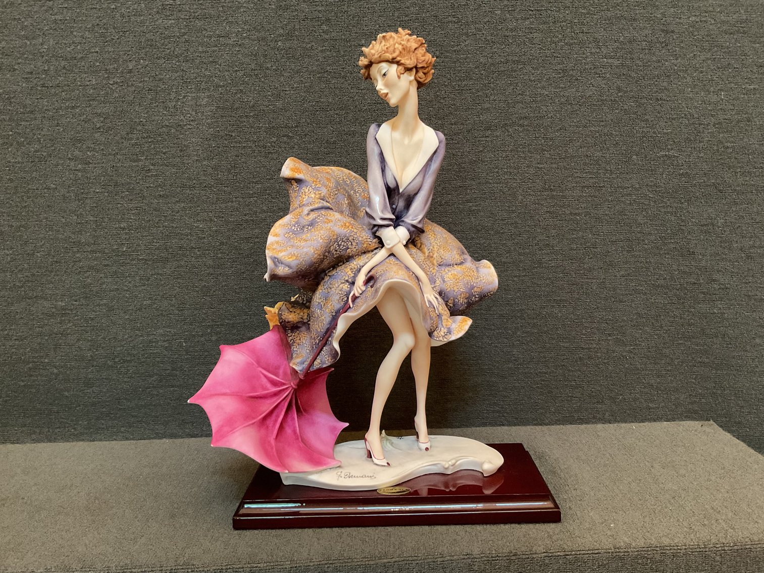Image for Armani Florence Figurine “Umbrella Autumn” by Capodimonte