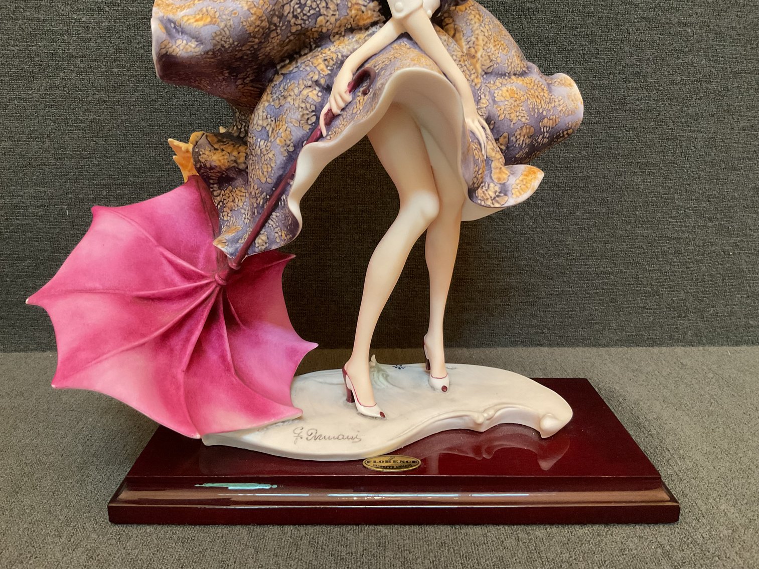 Image for Armani Florence Figurine “Umbrella Autumn” by Capodimonte