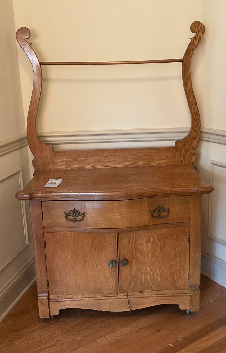 Image for Antique Oak Wash Stand