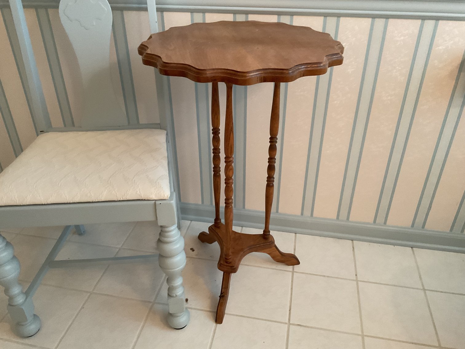 Image for Hand Made Table & Painted Chair