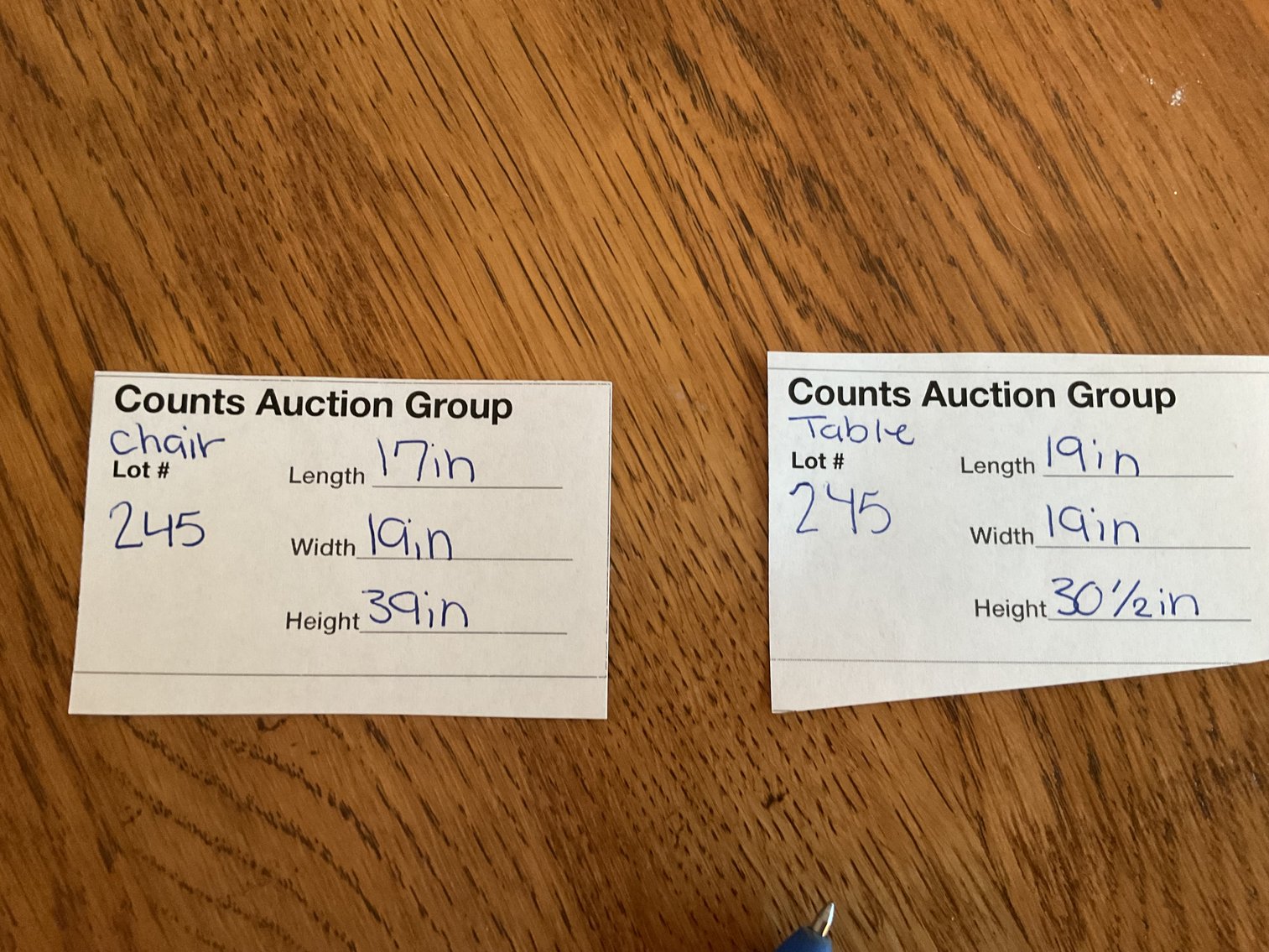 Image for Hand Made Table & Painted Chair