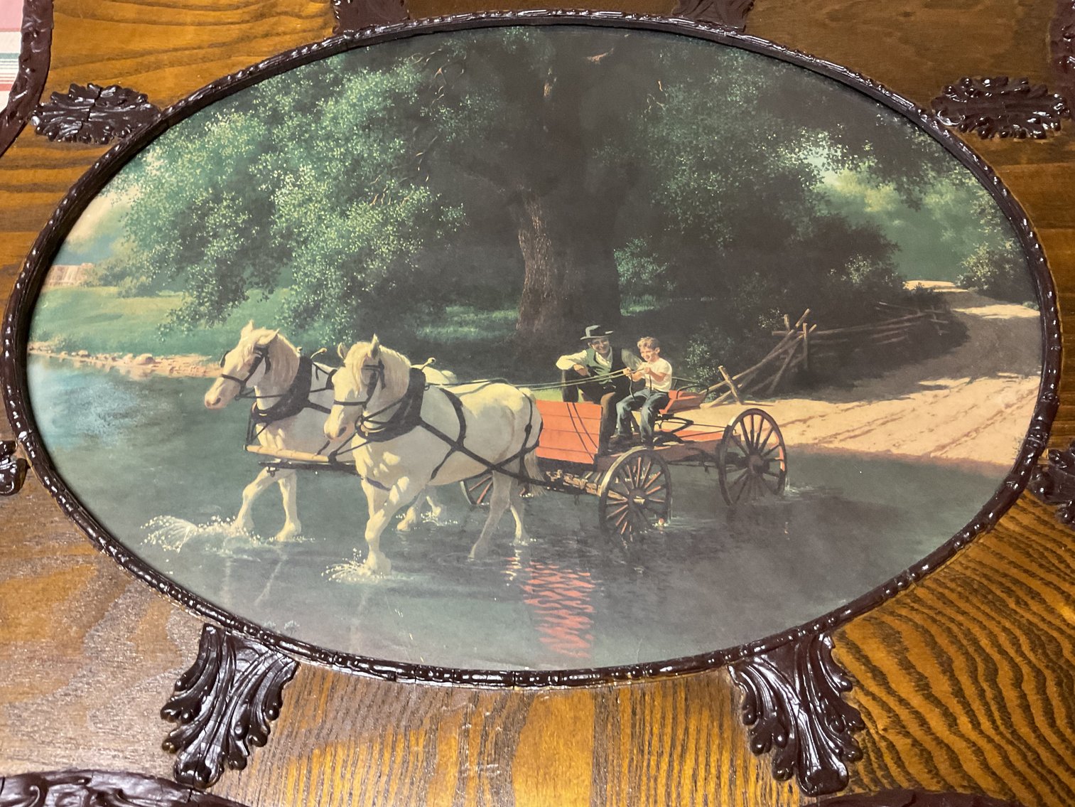 Image for Print in Fabulous Antique Oak Frame