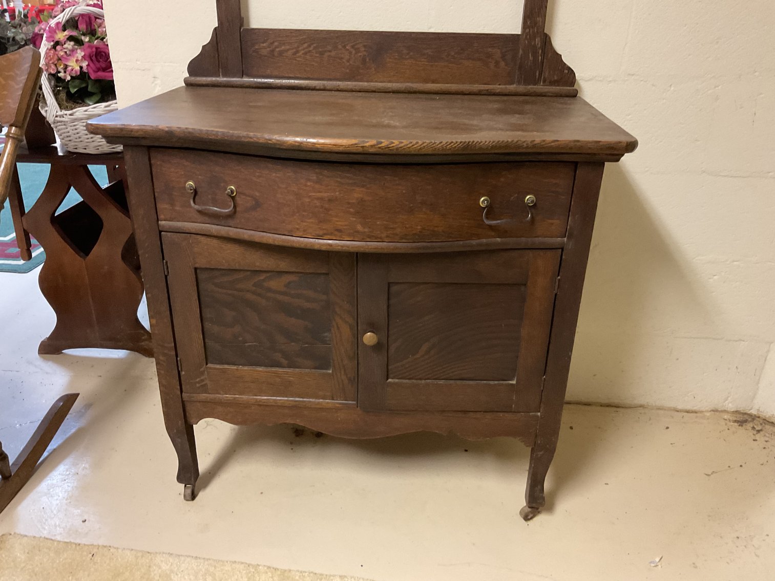 Image for Antique Oak Wash Stand
