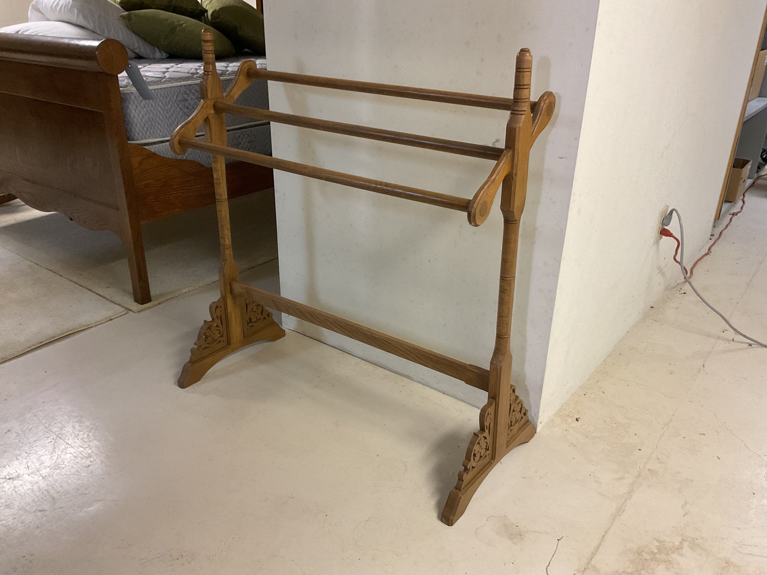 Image for Oak Quilt Rack - Hand Made