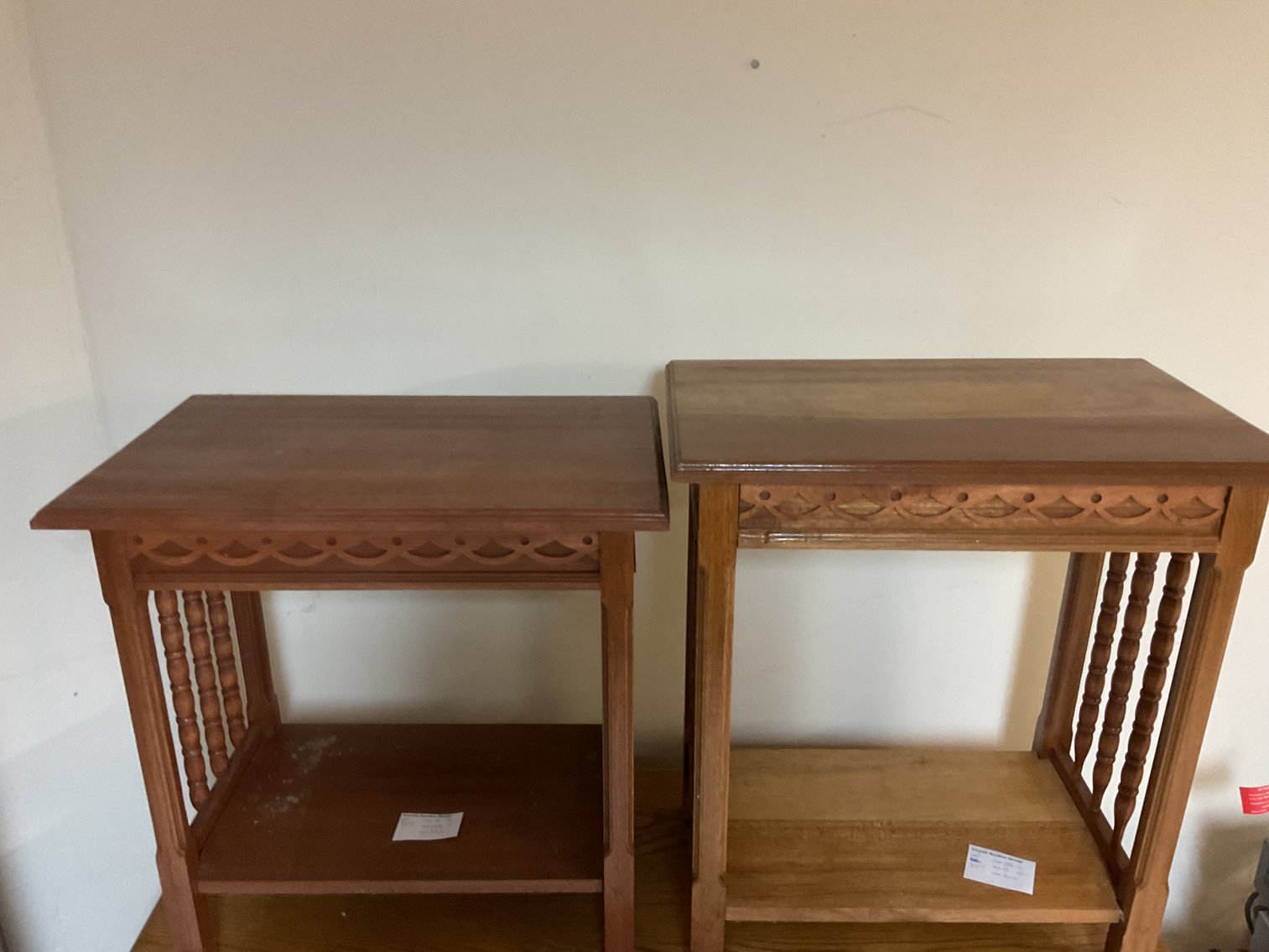 Image for Pair of Hand Made Tables