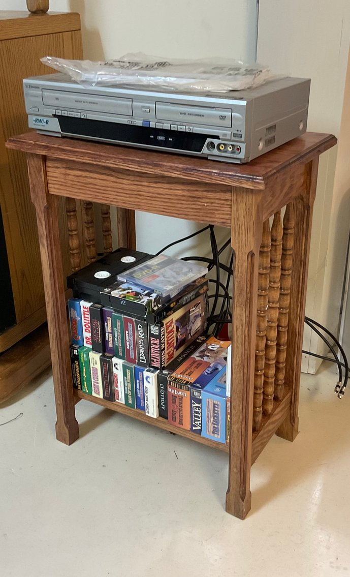 Image for Hand Made Table and DVD/VCR Player