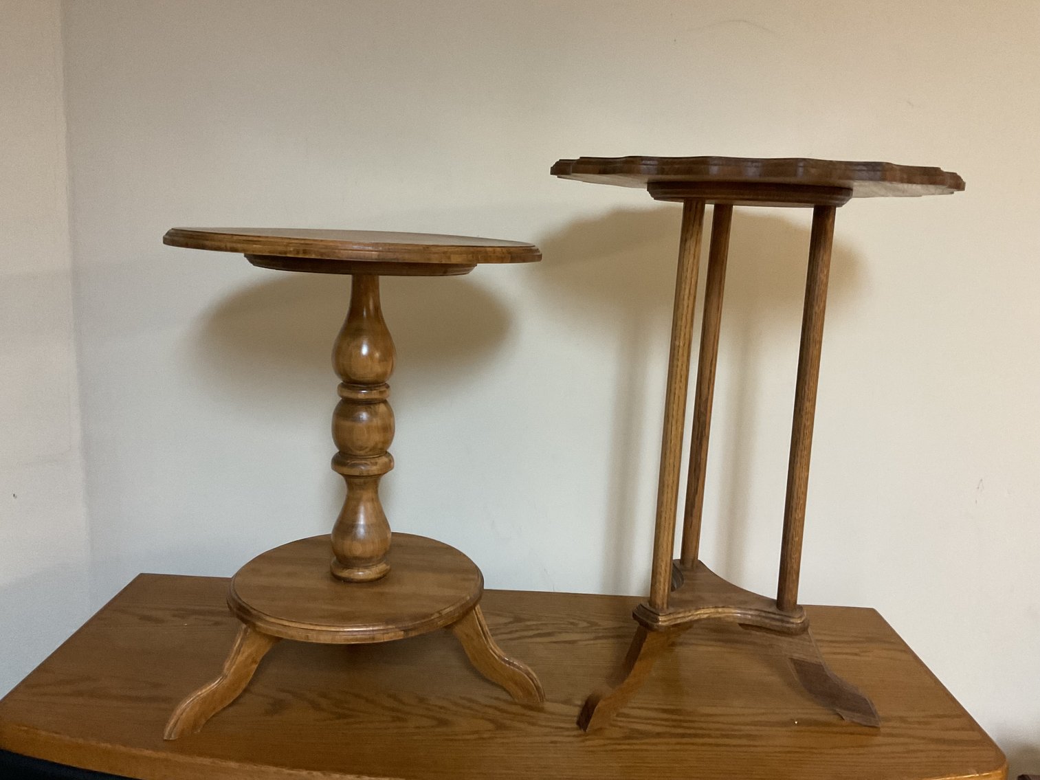 Image for Two Hand Made Round Tables