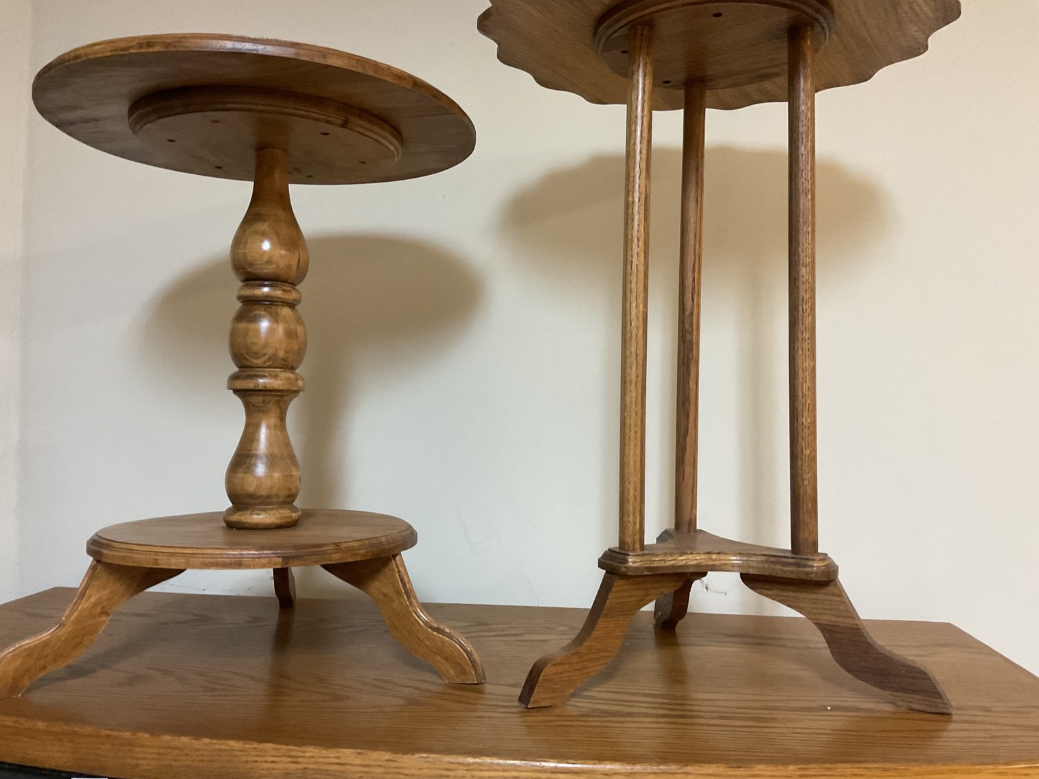 Image for Two Hand Made Round Tables