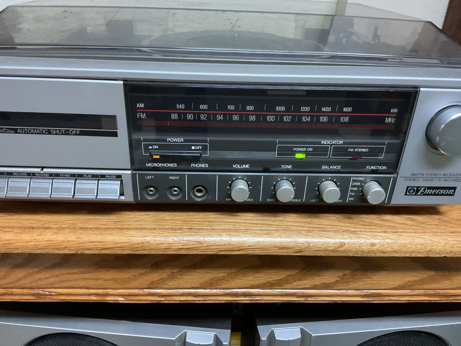 Image for Hand Made Oak Table with Emerson Receiver