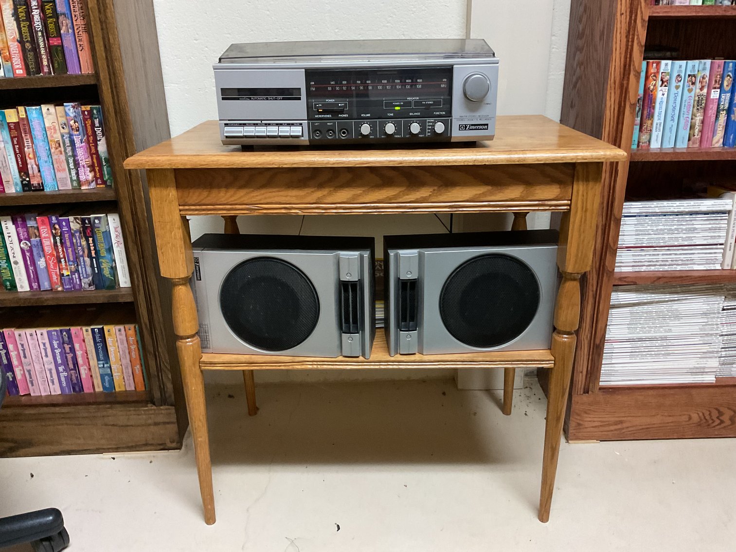 Image for Hand Made Oak Table with Emerson Receiver