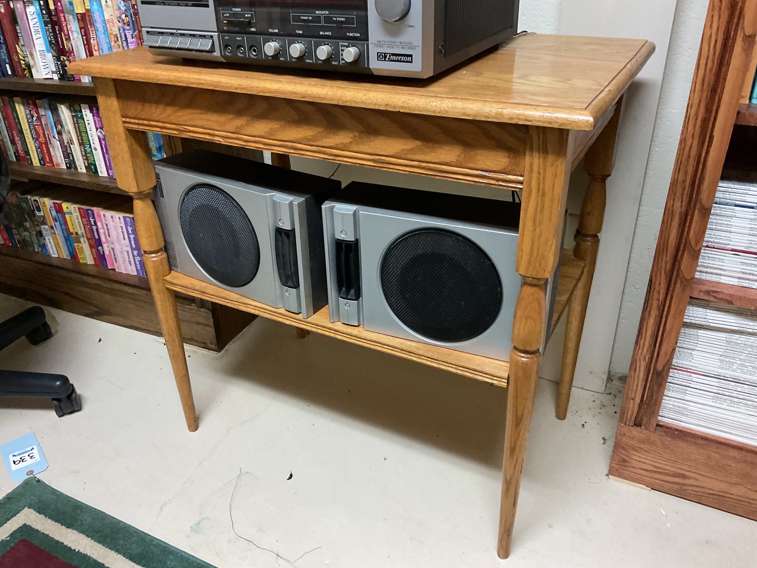 Image for Hand Made Oak Table with Emerson Receiver