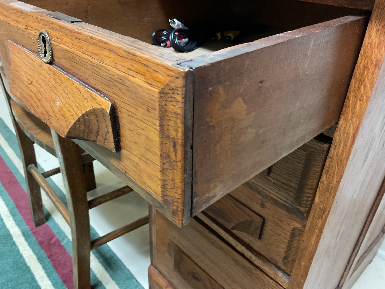 Image for Oak Desk and Chair