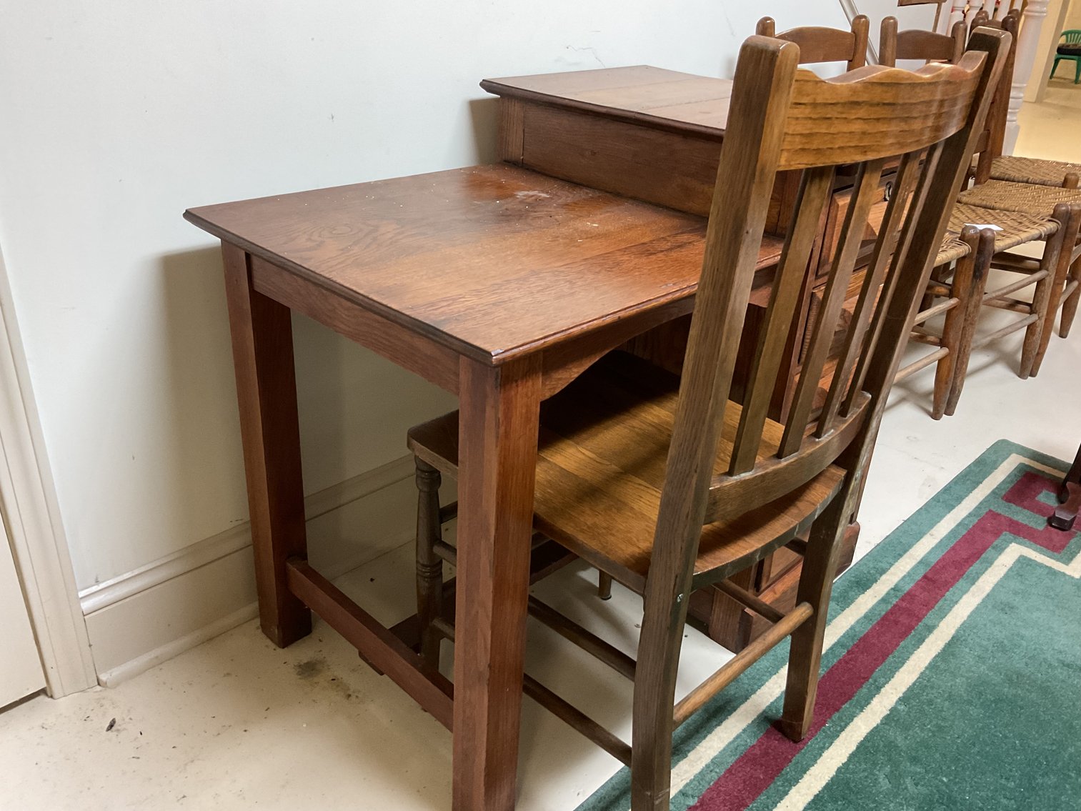 Image for Oak Desk and Chair