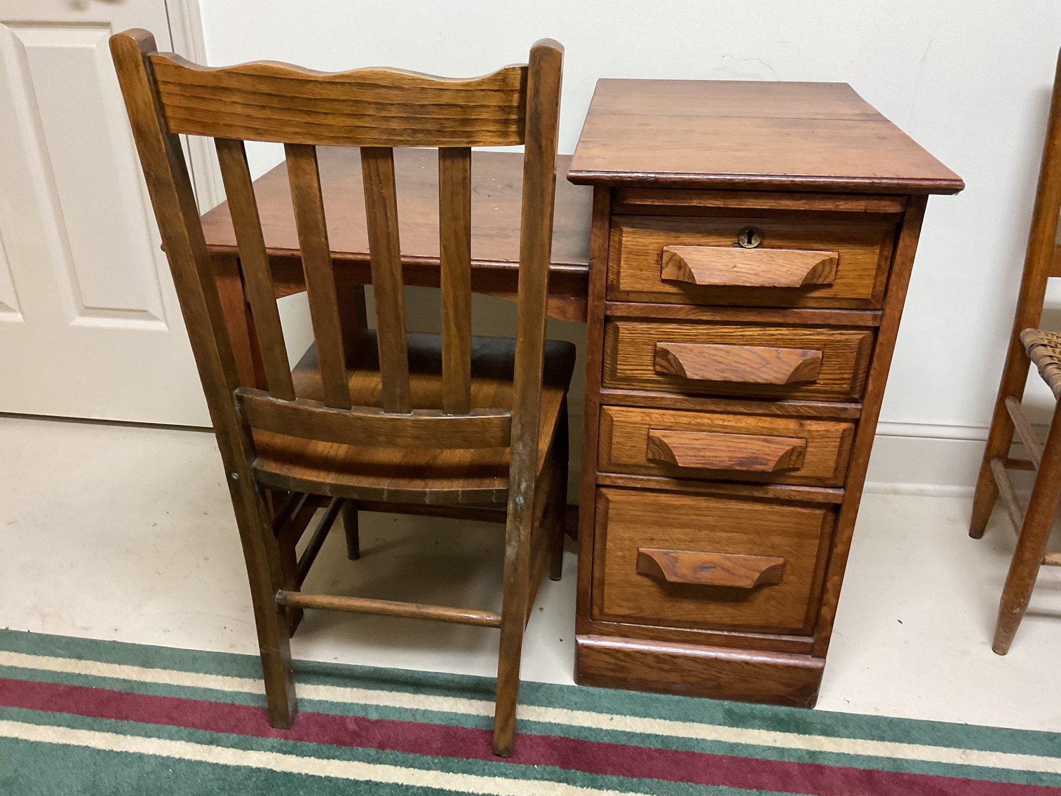Image for Oak Desk and Chair