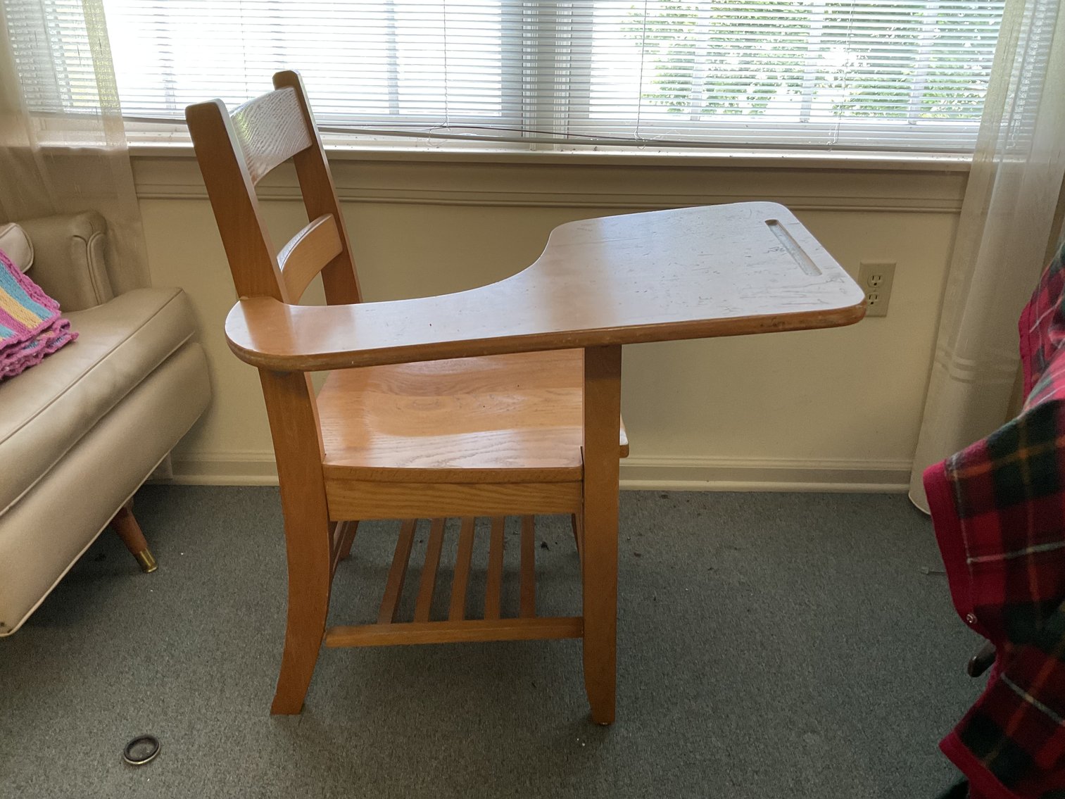 Image for Oak School Desk - Large