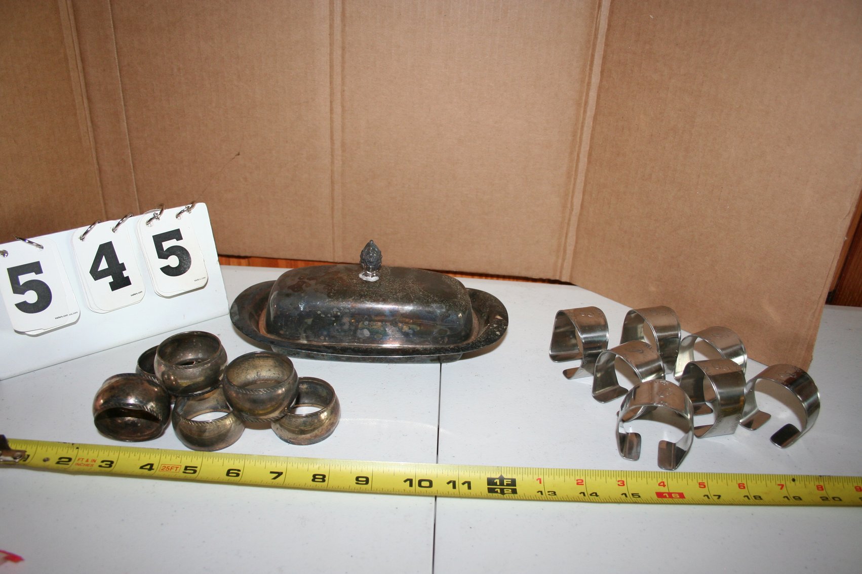 Image for Plated Butter Dish, Napkin Rings