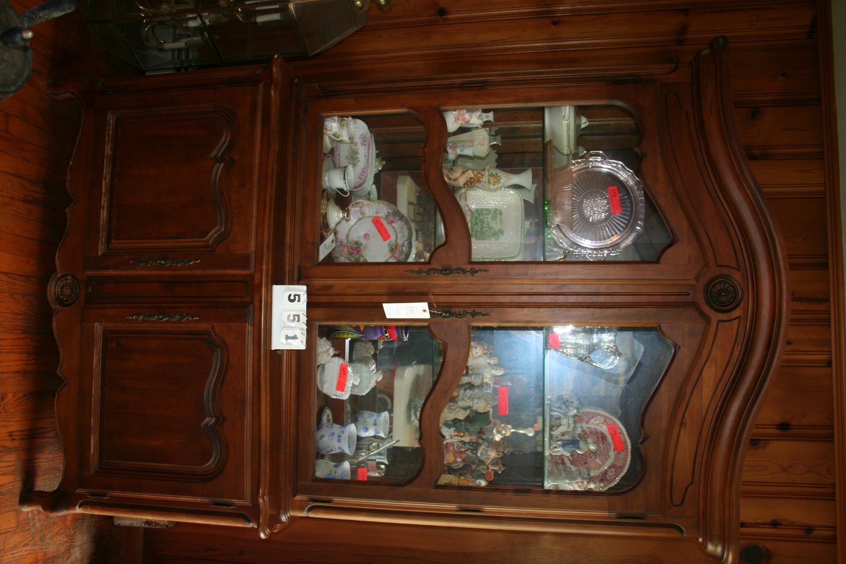 Image for Ethan Allen Cherry China Cupboard