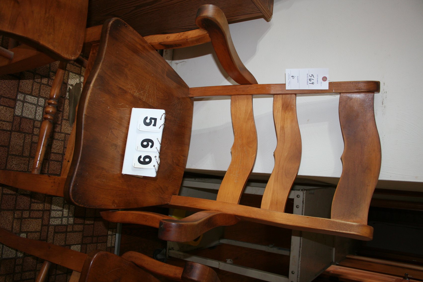 Image for Vintage Solid Maple Chairs Made in the USA (6)