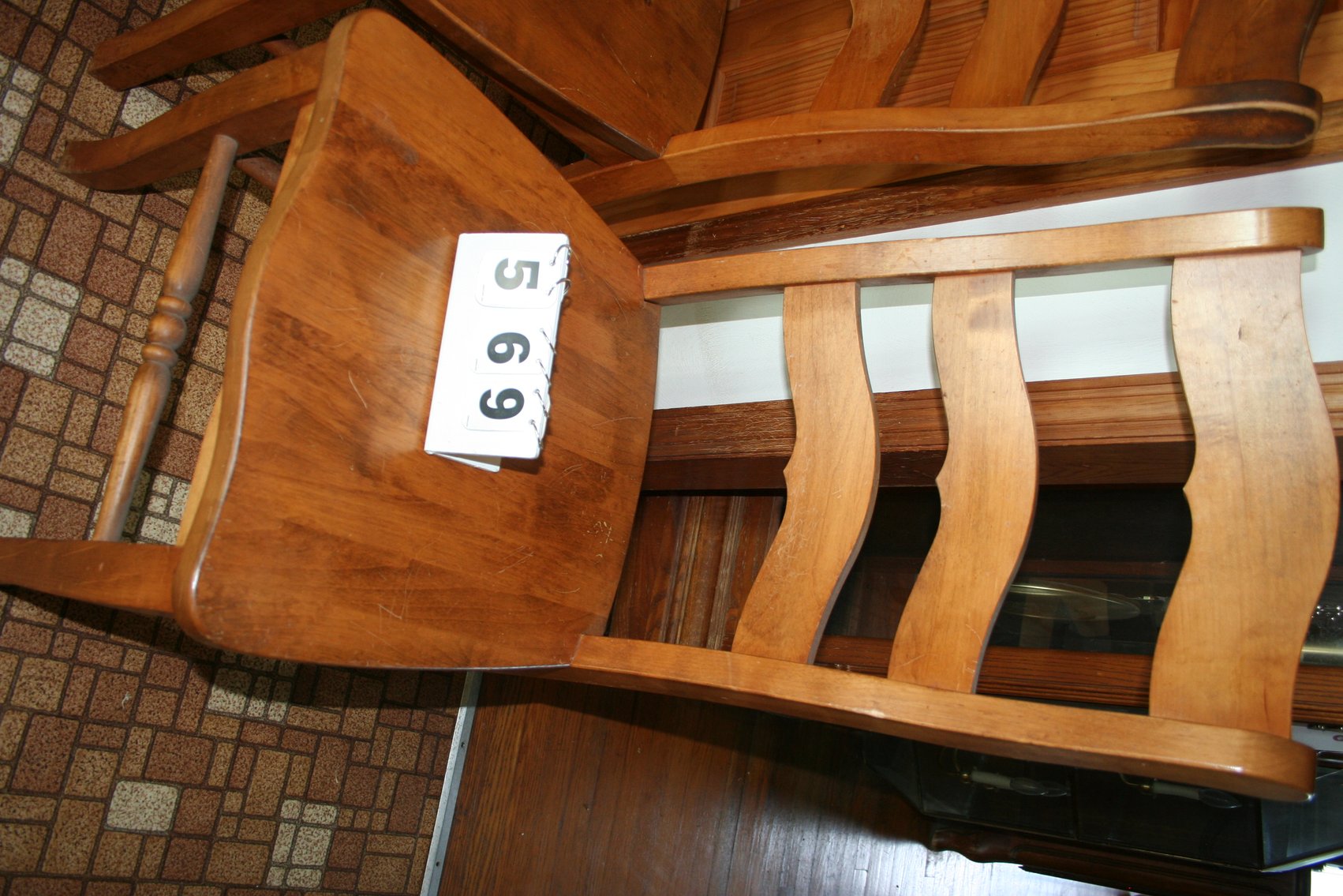 Image for Vintage Solid Maple Chairs Made in the USA (6)