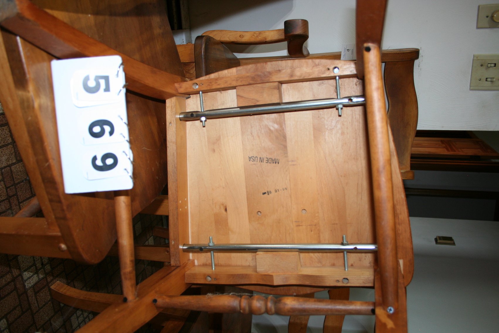 Image for Vintage Solid Maple Chairs Made in the USA (6)