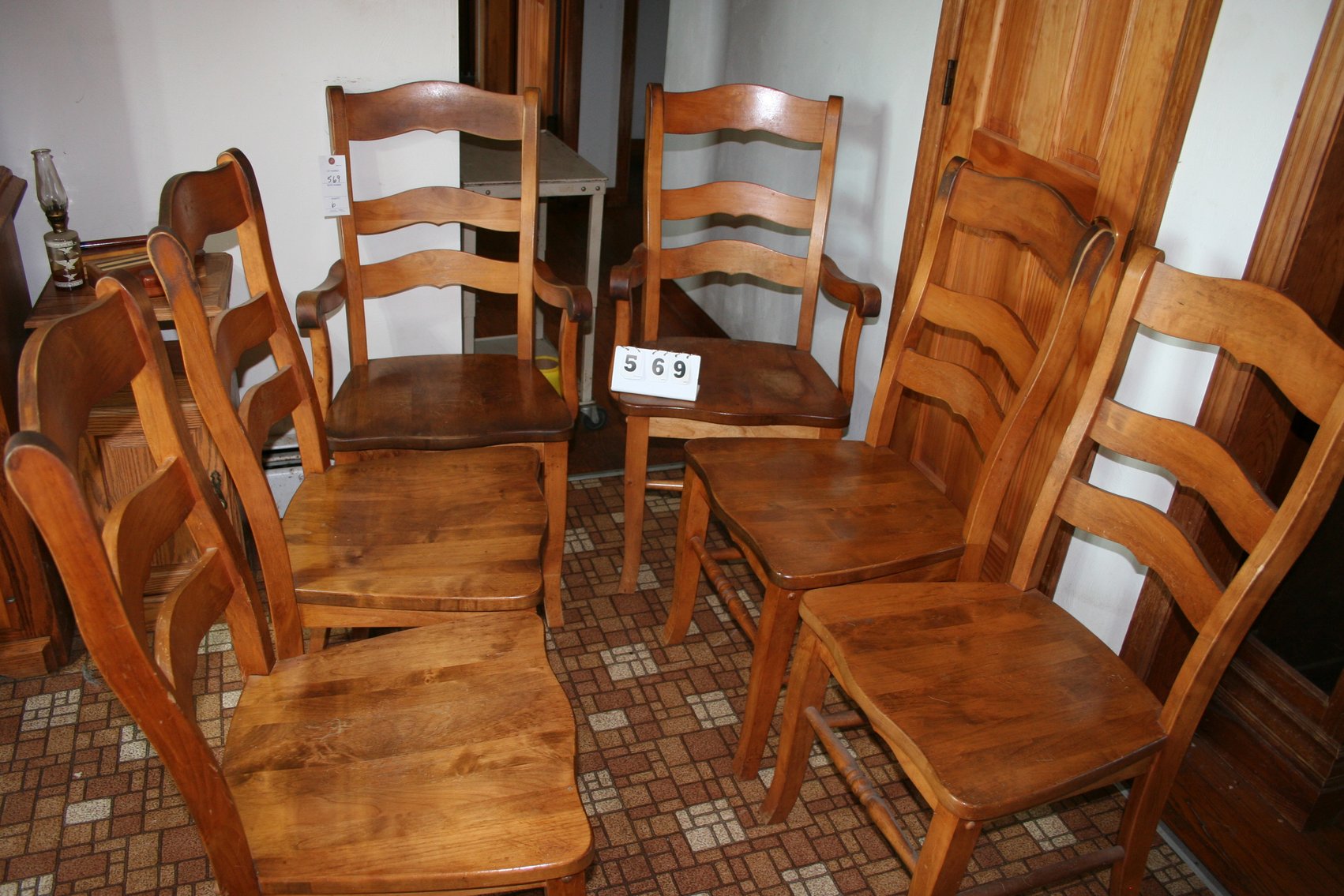 Image for Vintage Solid Maple Chairs Made in the USA (6)