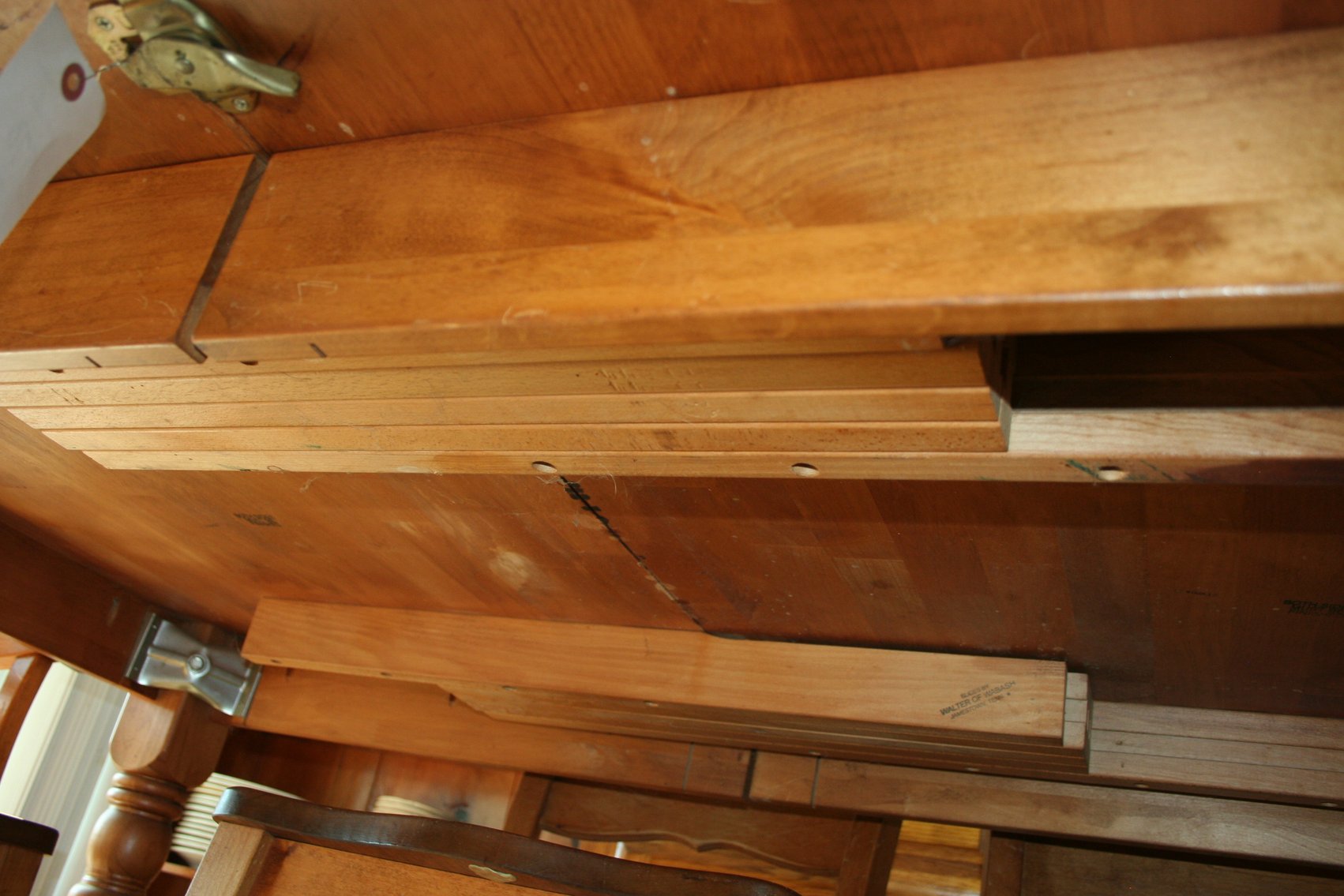 Image for Vintage Heavy, Turned Legs, Maple Table 65