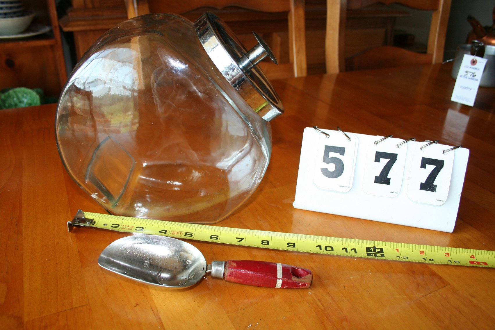 Image for Vintage Slant Front Canister & Suger Scoop