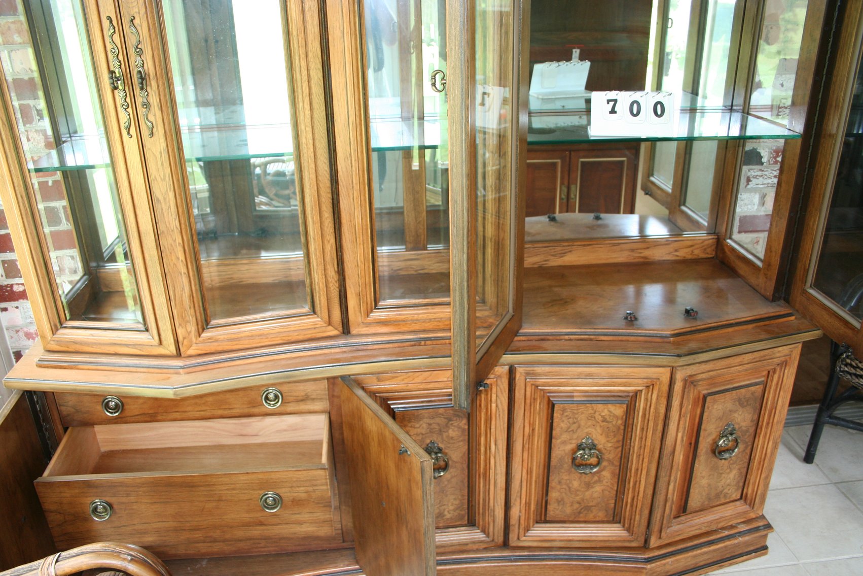 Image for China Cabinet Oak & Mixed Wood
