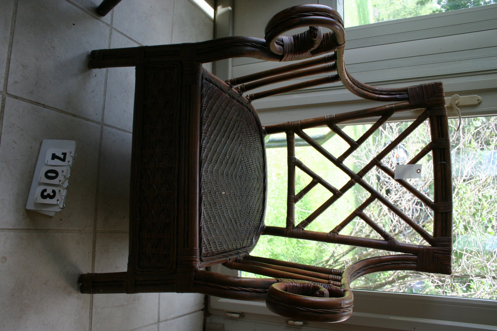 Image for Vintage Rattan & Bamboo Chair 1970's