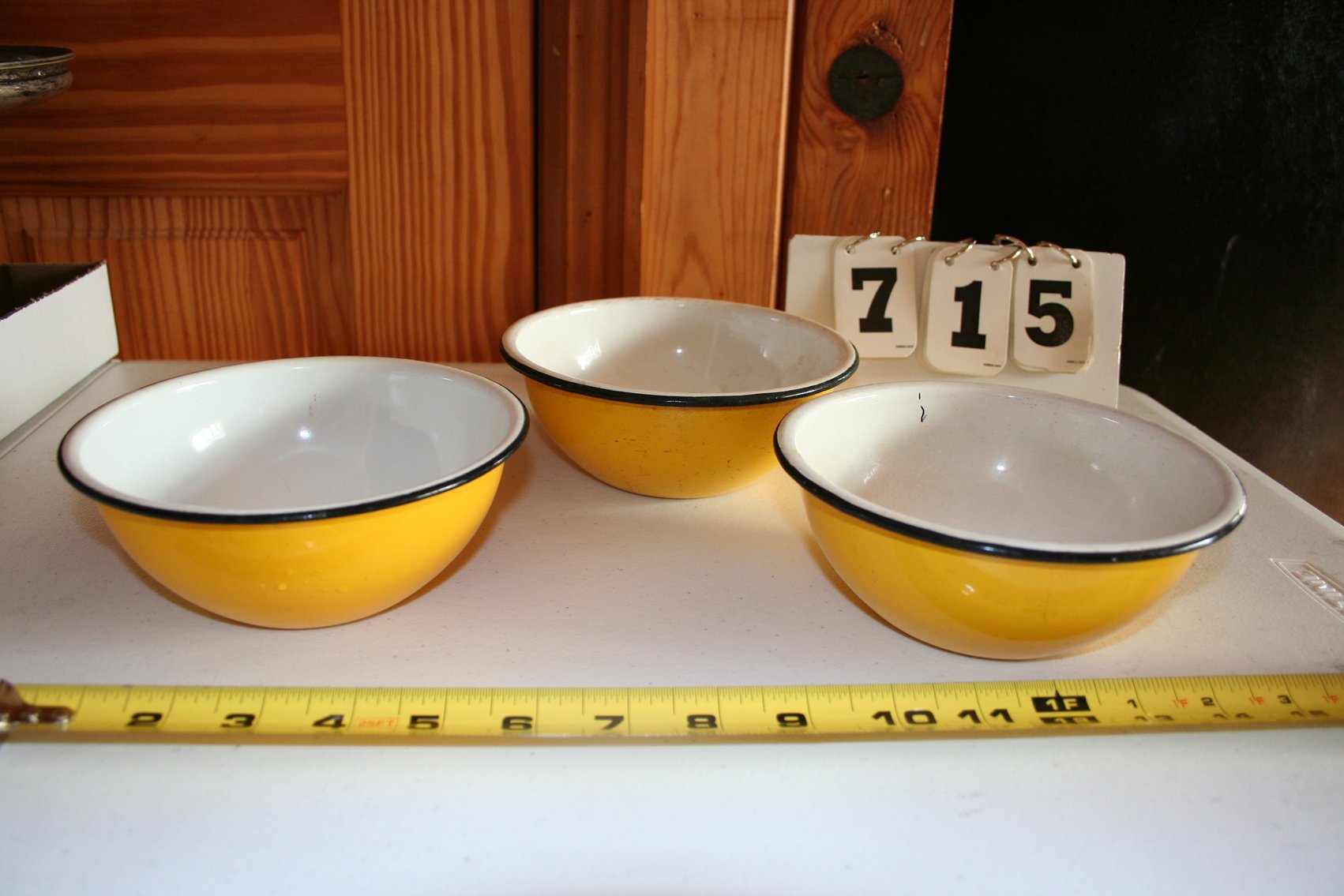 Image for Vintage Enamel Ware Bowls (3)
