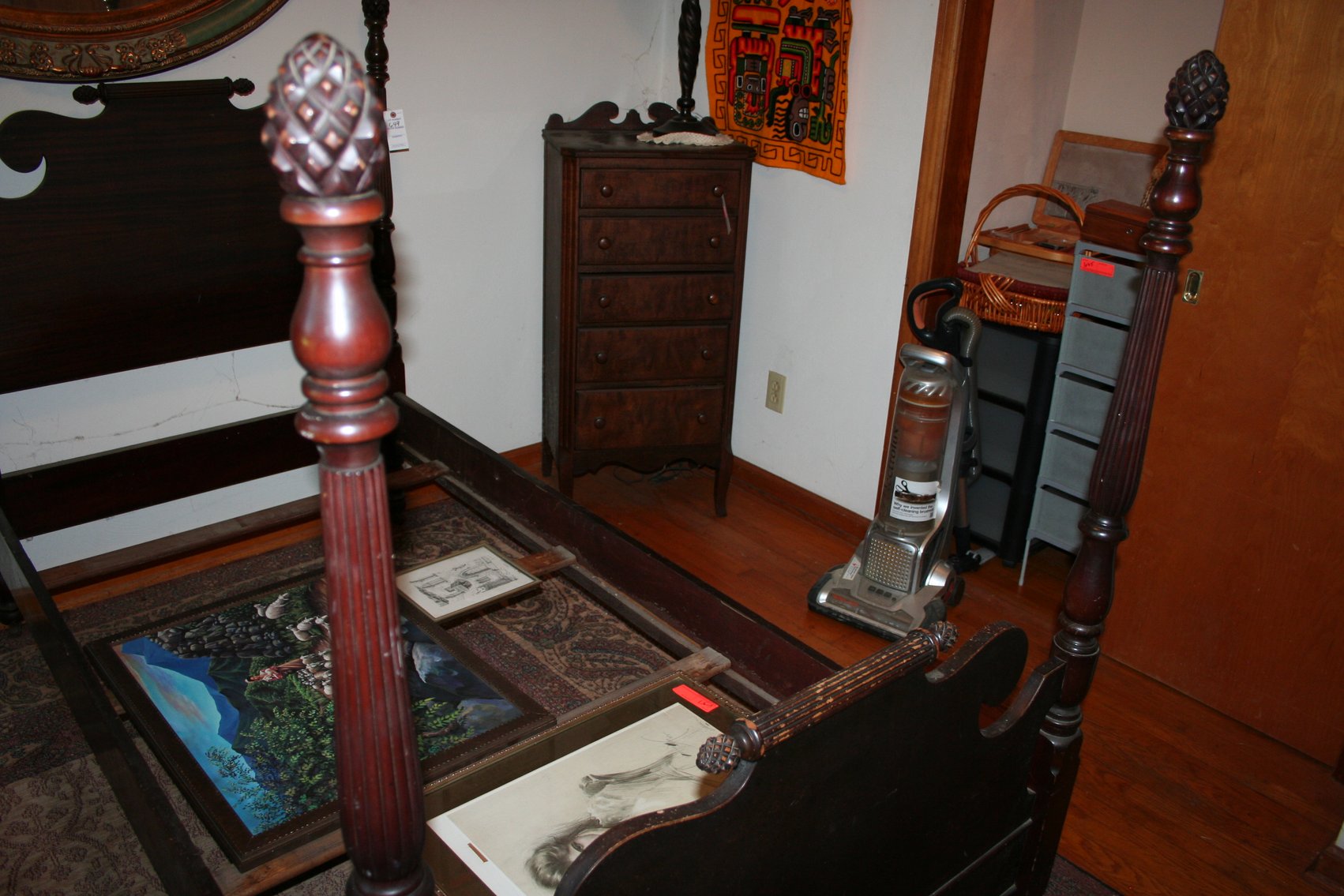 Image for Antique Acorn Post Single Bed (Antique)