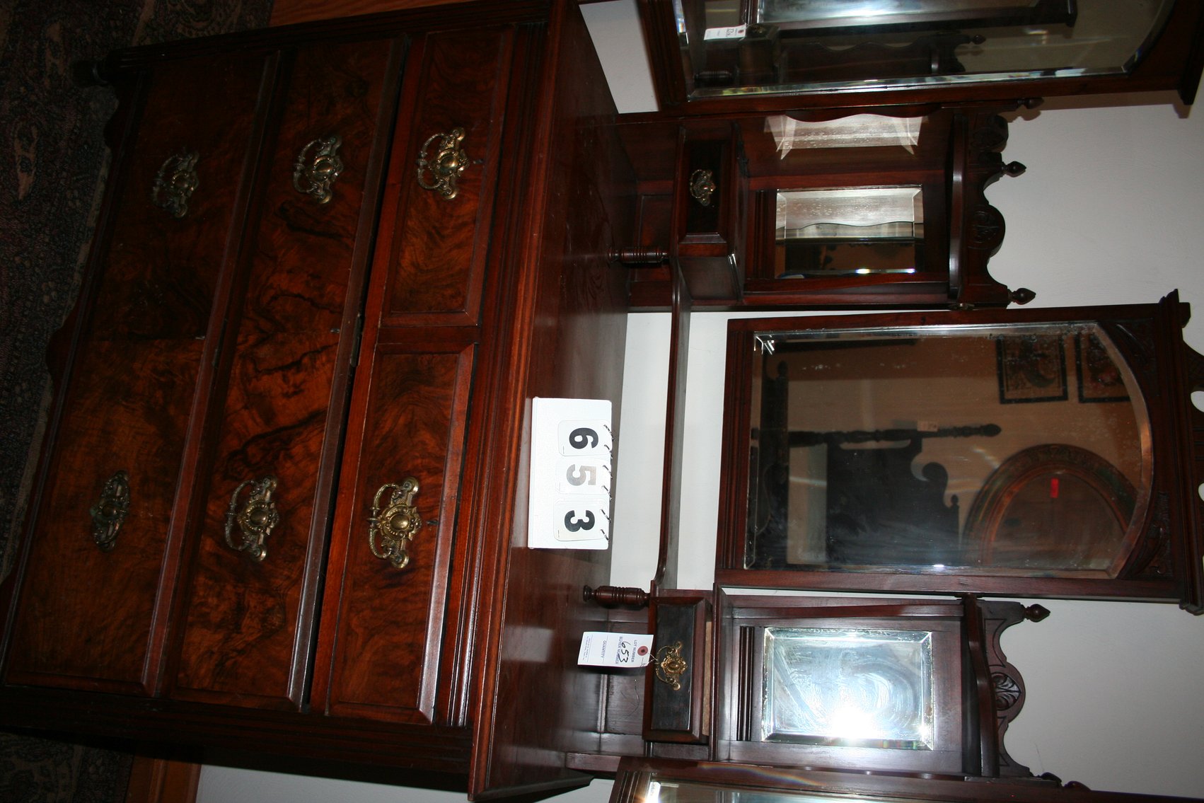 Image for Mahogany / Walnut 5 Mirror Dresser
